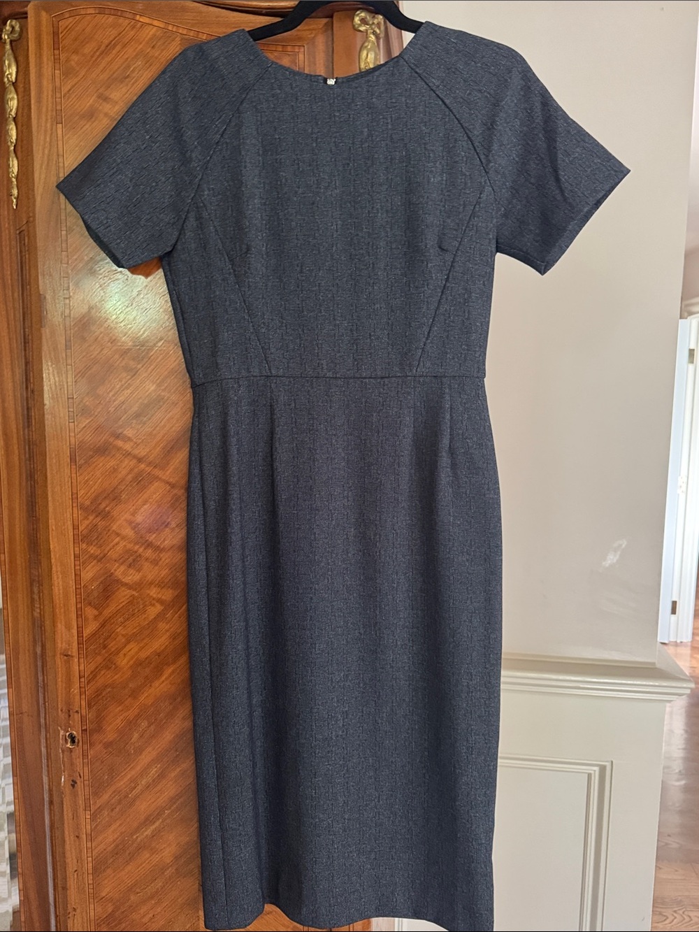 FRNCH Charcoal Midi Sheath Dress